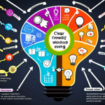 **

A vibrant, colorful Mind Map showing "Learning & Working" as the central topic. Branches extend out with keywords like "Clear Overview," "Memory," and "Creativity," each with relevant icons (e.g., a lightbulb for creativity, a magnifying glass for overview). The Mind Map is neatly organized and visually appealing, demonstrating its effectiveness as a learning tool.

**