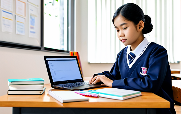 **

"A young Thai student in a modest school uniform, fully clothed, using XMind on a laptop at a wooden desk, surrounded by textbooks and stationery, in a bright, modern study room, safe for work, appropriate content, perfect anatomy, natural proportions, professional, family-friendly."

**