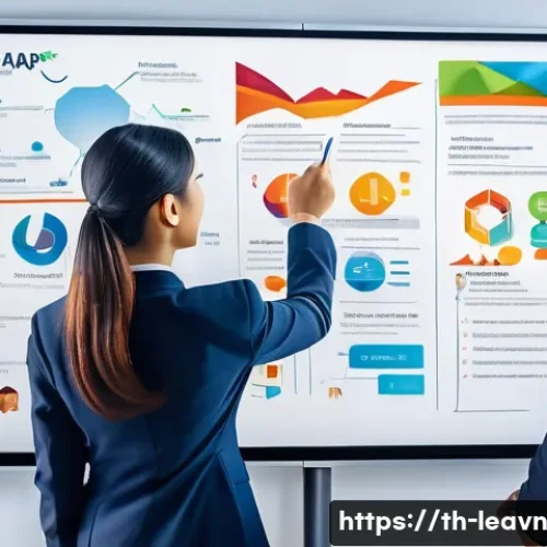 Home 31 마인드맵을 이용한 직무 분석하기 - A detailed professional office scene showing a diverse Thai team collaboratively creating a colorful...